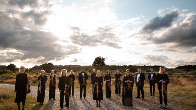 Eerste violisten JON zomertournee 2021 / foto Veerle Bastiaanssen